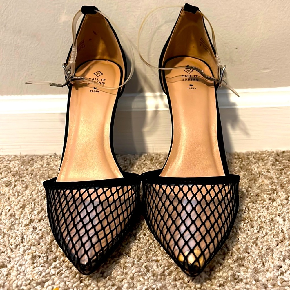 Call It Spring Pointed Toe Caged Stiletto Heels